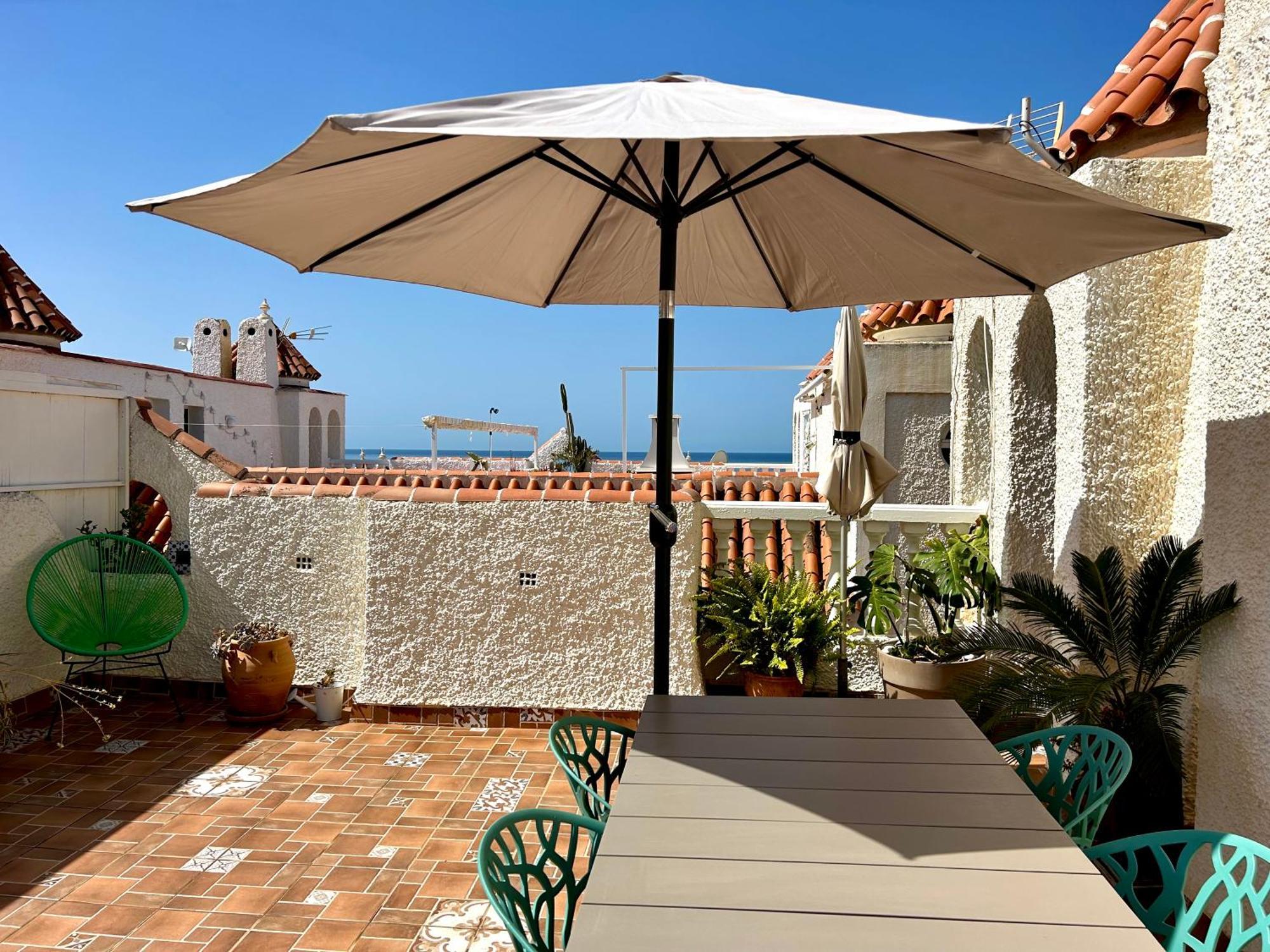 Apartamento agradable con gran solarium en Mezquitilla Algarrobo Costa Exterior foto